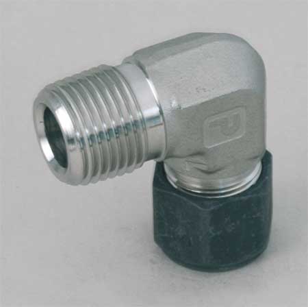 PARKER 1/4" x 1/2" MNPT x CPI 316 SS Male 90 Degree Elbow 8-4 CBZ-SS