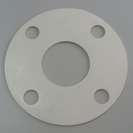 ZORO SELECT Flange Gasket, Full Face, 6 In, Nitrile 4CYU9