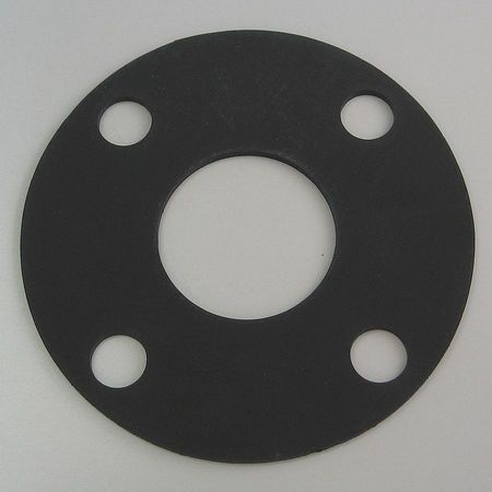 Zoro Select Flange Gasket, Full Face, 2 In, Viton 4CYV6