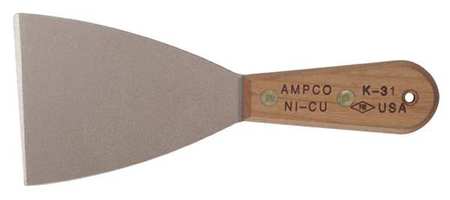 AMPCO SAFETY TOOLS Scraper, Stiff, 3-1/2", Nickel Copper K-31