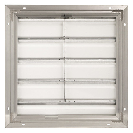 DAYTON 20 in Backdraft Damper / Wall Shutter, 20-1/2 in x 20-1/2 in 4C559