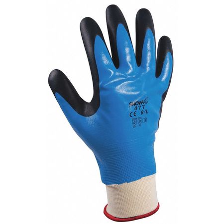 Showa Cold Protection Gloves, M, Blue/Black, PR 477M-07