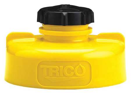 TRICO Storage Lid, HDPE, 3.25 in. H, Yellow 34430