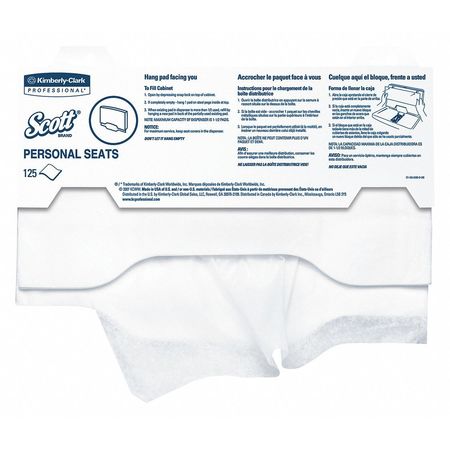 Kimberly-Clark Professional Toilet Seat Cover, White, 3000 Sheets 7410