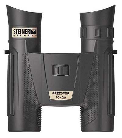 Steiner Optics Predator Compact Binocular, 10x Magnification, Roof Prism, 302 ft @ 1000 yd Field of View 2442