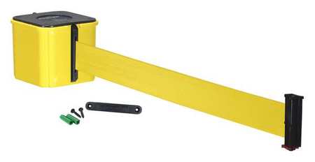 RETRACTA-BELT Retractable Belt Barrier, 15 ft., Yellow WM412YW15-YW-RE