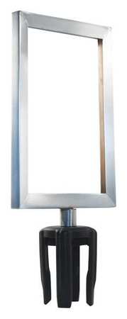 VISIONTRON Sign Frame, 11in.Hx7in.L, Satin Chrome FR711HDSC-CSB