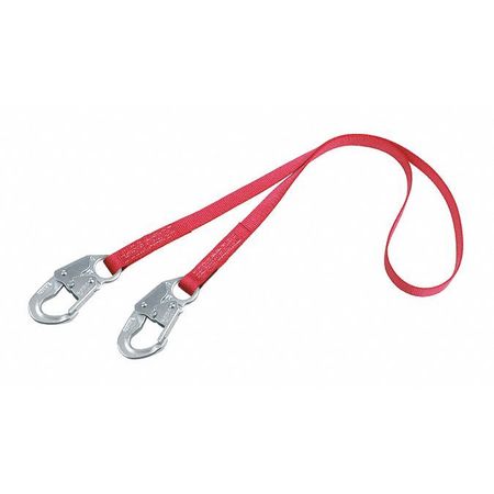 3M PROTECTA Positioning Lanyard, 3 ft., Red 1385102
