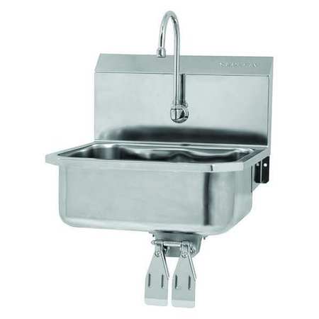Sani-Lav Hand Sink, With Faucet, 19 In. L, 18 In. W 505L