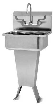 SANI-LAV Hand Sink, With Faucet, 19 In. L, 18 In. W 501FL