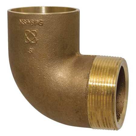 NIBCO Elbow, 90 Deg, C x MNPT, 2 In 707-4-LF 2