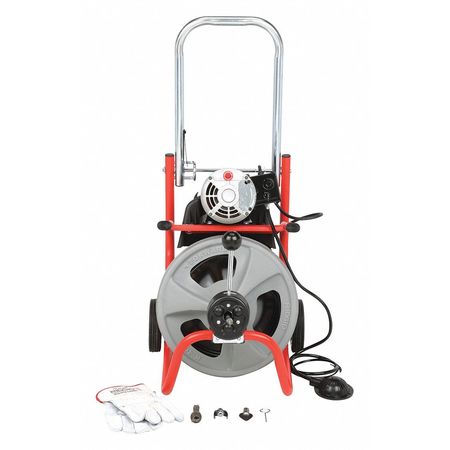 Ridgid 100 ft Corded Drain Cleaning Machine, 115V AC K-400 AF with C-32 IW