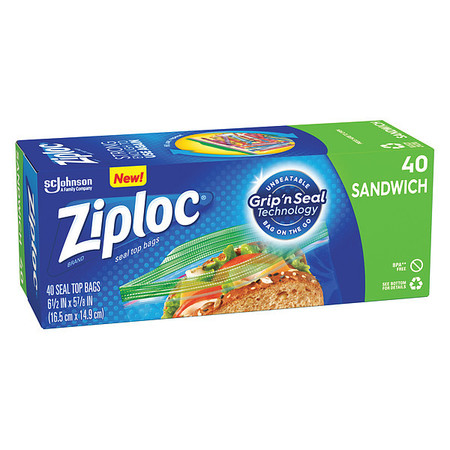 Ziploc Double Zip Food Bag, 22 oz. 315882