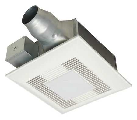 Panasonic Ceiling Bathroom Ventilation Fan, 80, 110 cfm, 4" or 3" Duct Dia. FV-08-11VFL5