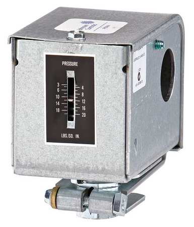 JOHNSON CONTROLS Low Pressure Control, SPDT, Dual Stage P10FC-4C