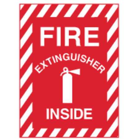 ZING Sign, Fire EXtinguisher Inside, 14X10", ADH 2890S