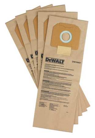 DEWALT Paper Bag (5 Pack) for DEWALT Dust Extractors DWV9401