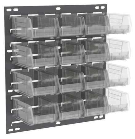 AKRO-MILS Steel Louvered Panel, 18 in W x 4 5/8 in D x 20 in H, Gray 30618220SC