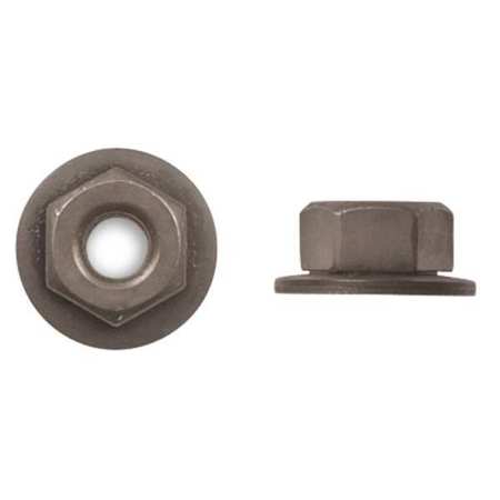 ZORO SELECT Flange Nut, M5-0.80, Steel, Not Graded, Phosphate, 7 mm Hex Ht, 50 PK 1639PK