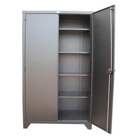 GREENE MANUFACTURING 14 ga. Steel Storage Cabinet, 60 in W, 82 in H, Stationary MDC-6018-82