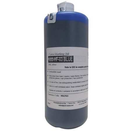 CARCO Marking Ink, Dye Type, Blue, 15 to 20 min. 1000-HF-03 BLUE