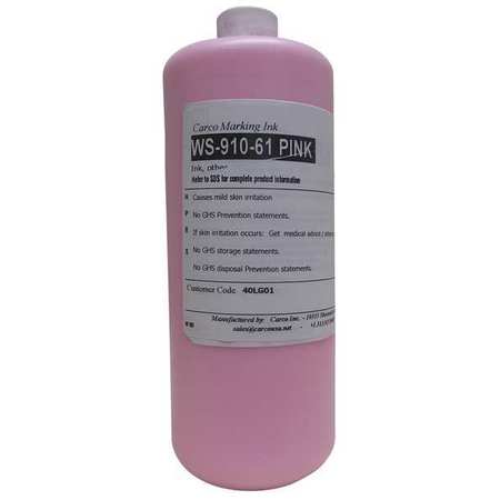 CARCO Marking Ink, Pigment, Pink, 5 to 15 min WS-910-61 PINK