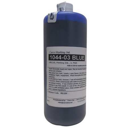 CARCO Marking Ink, Dye Type, Blue, 10 to 15 sec. 1044-03 BLUE