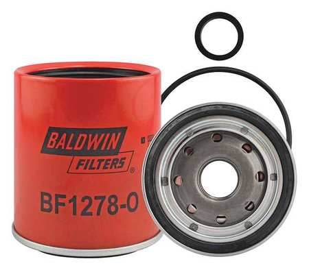 BALDWIN FILTERS Fuel/Water Separator, 4-1/8 in. L BF1278-O