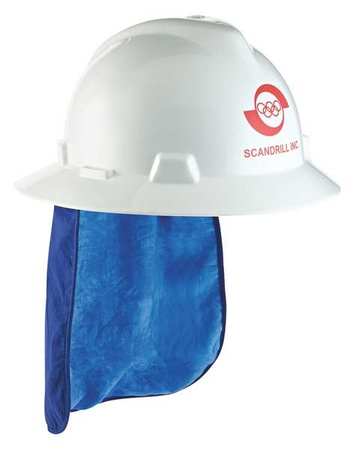 Chill-Its By Ergodyne Hard Hat Pad and Neck Shade, For Use With Hard Hats Blue 6717CT