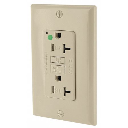 LEVITON GFI Receptacle GFTR2-HGI