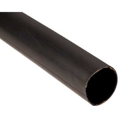 3M Shrink Tubing, 0.125in ID, Black, 6in, PK100 MW-1/8-6"-BLACK-10-10 PC PKS