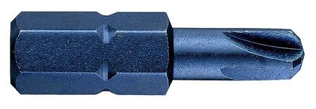 WESTWARD Torsion Bit, SAE, 1/4", Hex, #5, 1", PK5 40L591