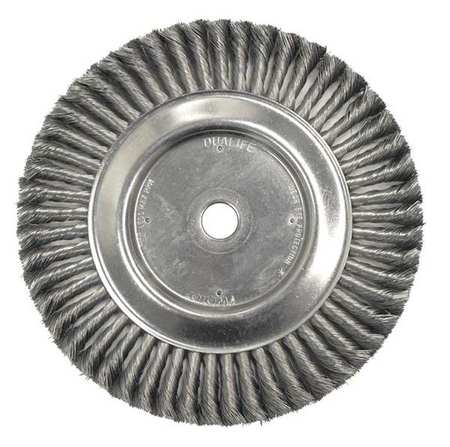 Weiler Twist Wire Wheel Wire Brush, Arbor, 10" 90862