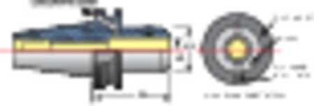 Techniks End Mill Holder, BT40, 1.0000in Bore Dia. 17140-1F