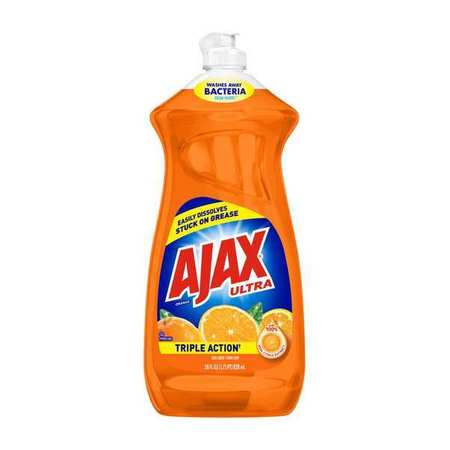 Ajax Dishwashing Detergent, 28 oz., Orange, PK9 144678