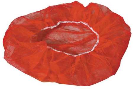 Cellucap Bouffant Cap, PP, 24 in., Red, PK1000 BIX4HSRD