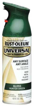 Rust-Oleum Spray Paint, Hunter Green, Gloss, 12 oz. 245214