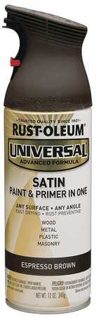 Rust-Oleum Spray Paint, Expresso Brown, Satin, 12 oz 247570