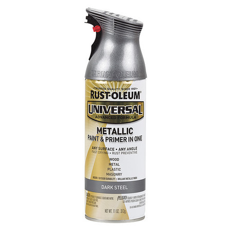 Rust-Oleum Spray Paint, Dark Steel, Metallic, 11 oz 262662