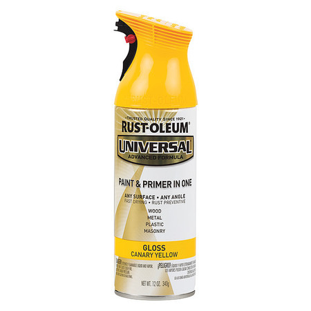 Rust-Oleum Spray Paint, Canary Yellow, Gloss, 12 oz 245213