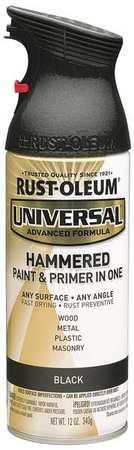 Rust-Oleum Hammered Spray Paint, Black, Hammered, 12 oz 245217