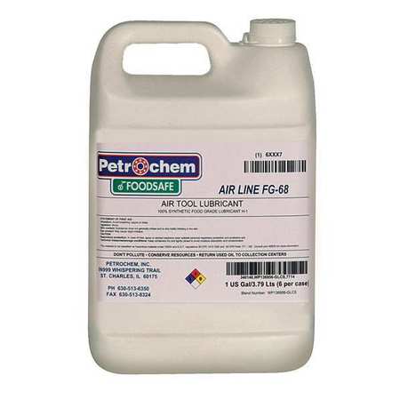 PETROCHEM Food Grade Synthetic Lubricant, 1 Gal. FOODSAFE AIRLINE TOOL FG-68-001