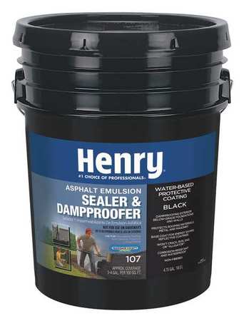 Henry Sealer & Dampproofer, 4.75 gal, Black HE107571