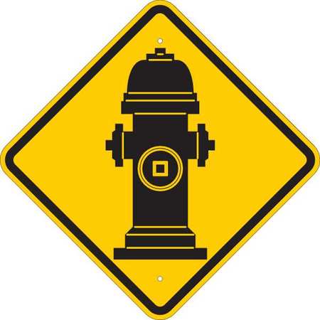 BRADY Traffic Sign, 24 in H, 24" W, Aluminum, Diamond, No Text, 124609 124609