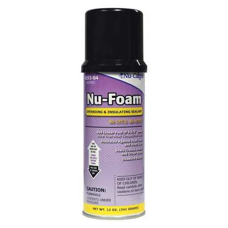 NU-CALGON Multipurpose/Construction Spray Foam Sealant, 12 oz, Aerosol Can, Beige 4293-04