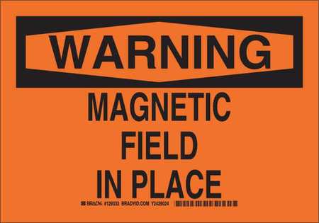 Warning Sign, 10 In H, 14 In W, Aluminum, Rectangle,129333