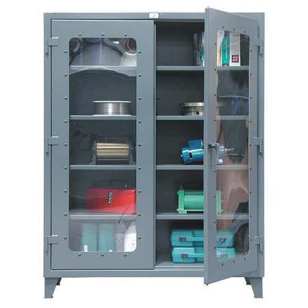 STRONG HOLD 12 ga. Steel Storage Cabinet, 36 in W, 78 in H, Stationary 36-LD-244-SR