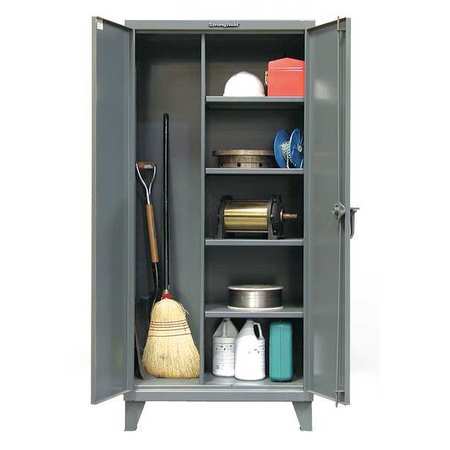 STRONG HOLD 12 ga. ga. Steel Storage Cabinet, 48 in W, 78 in H, Stationary 45-BC-243