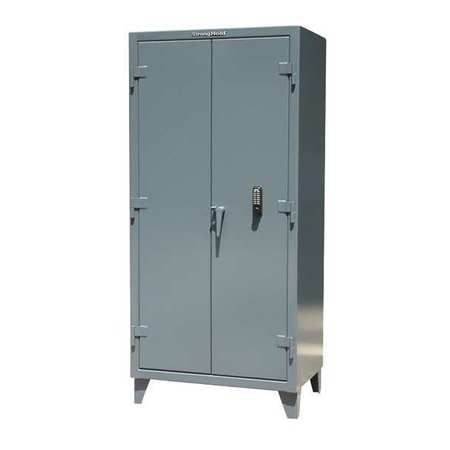 STRONG HOLD 12 ga. ga. Steel Storage Cabinet, 60 in W, 78 in H, Stationary 56-244-KP