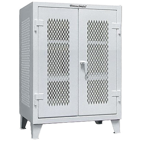 Strong Hold 12 ga. ga. Steel Storage Cabinet, 36 in W, 36 in H, Stationary 33-VBS-242